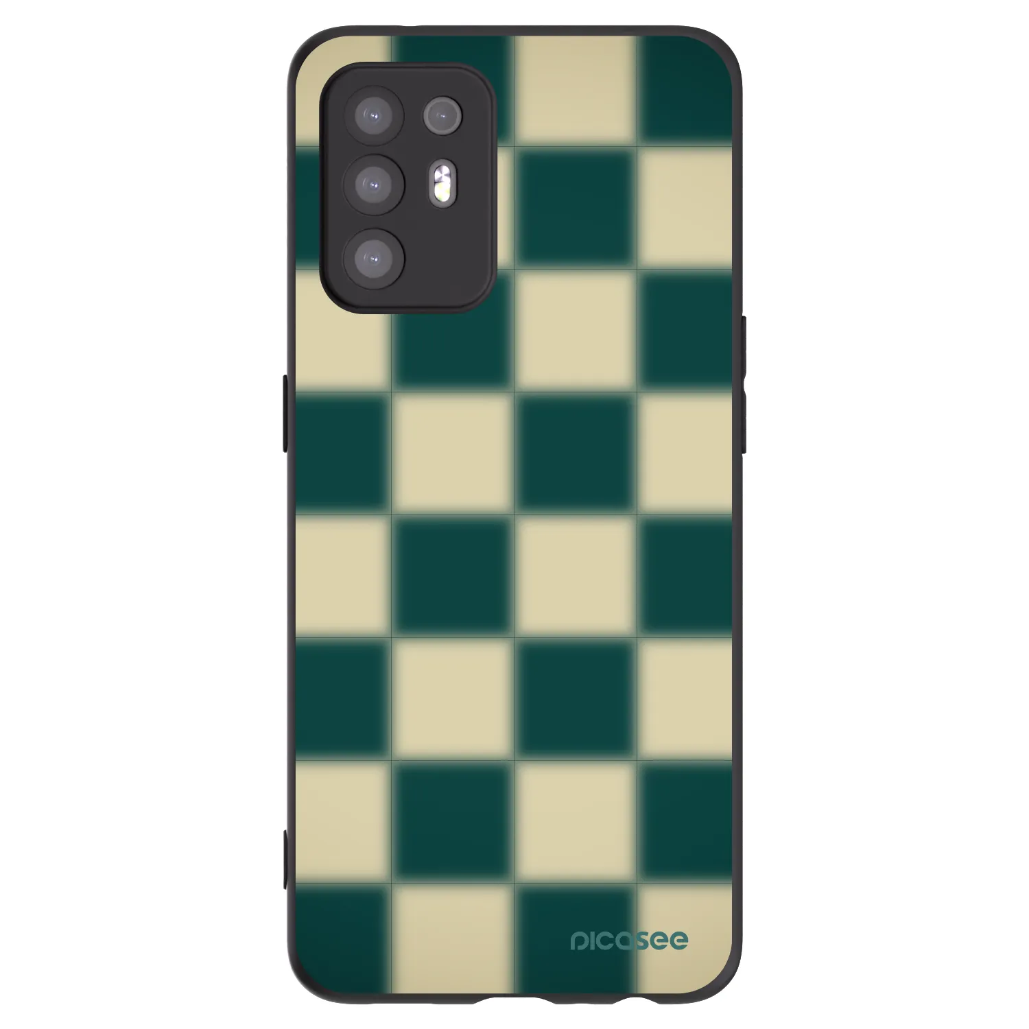 Picasee OPPO A94 5G Hülle - Schwarzes Silikon - Shadow Chess