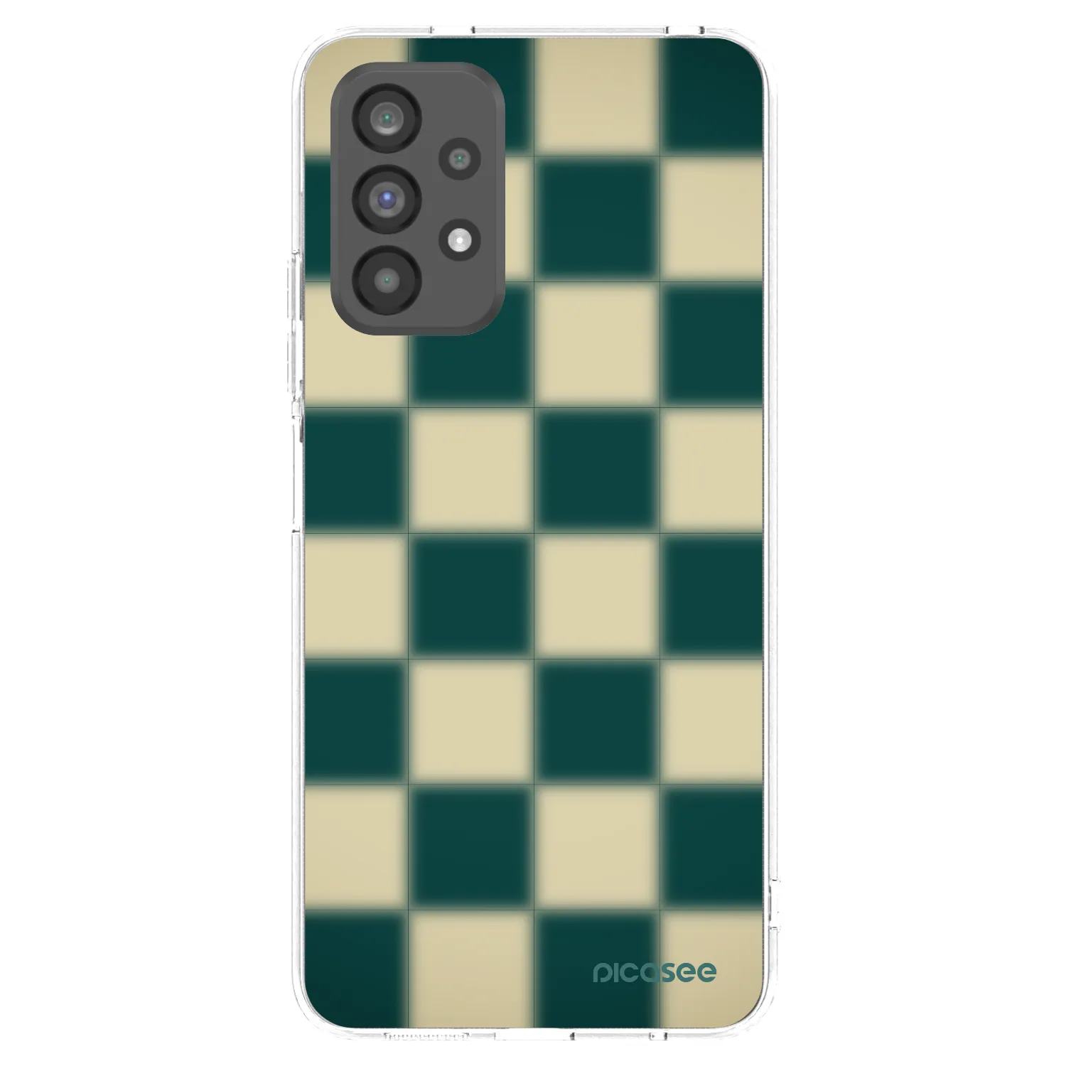 Picasee Samsung Galaxy A73 5G Hülle - Transparentes Silikon - Shadow Chess