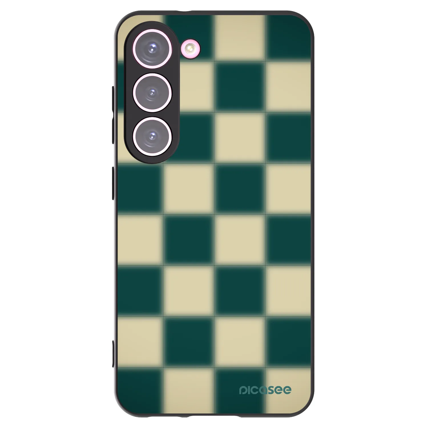 Picasee Samsung Galaxy S23 5G Hülle - Schwarzes Silikon - Shadow Chess