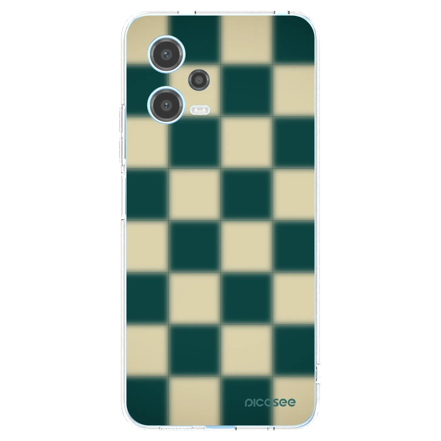 Picasee Xiaomi Redmi Note 12 5G Hülle - Transparentes Silikon - Shadow Chess
