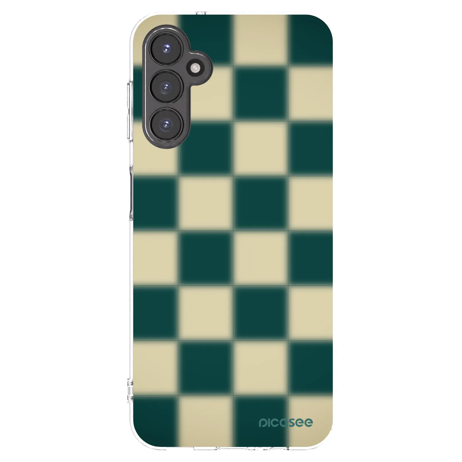 Picasee Samsung Galaxy A14 4G A145R Hülle - Transparentes Silikon - Shadow Chess