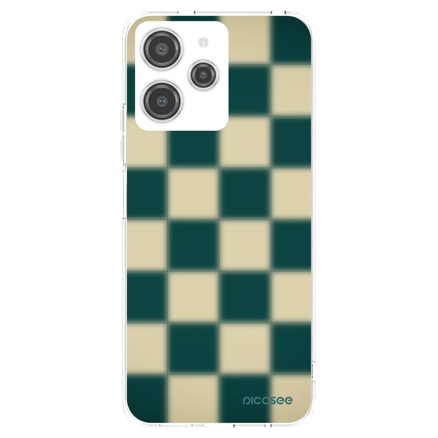 Picasee Xiaomi Redmi 12 4G Hülle - Transparentes Silikon - Shadow Chess