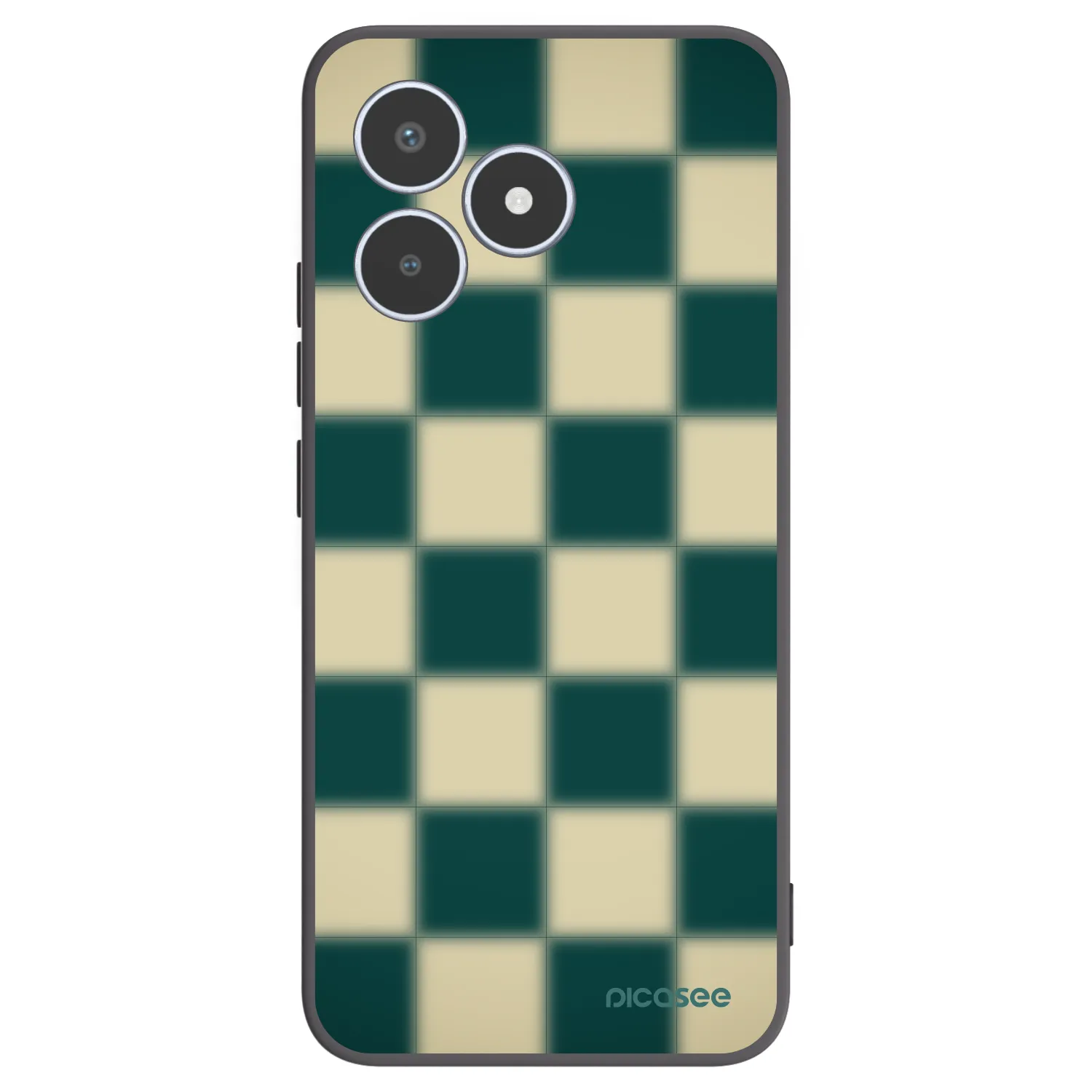 Picasee Realme C53 Hülle - Schwarzes Silikon - Shadow Chess
