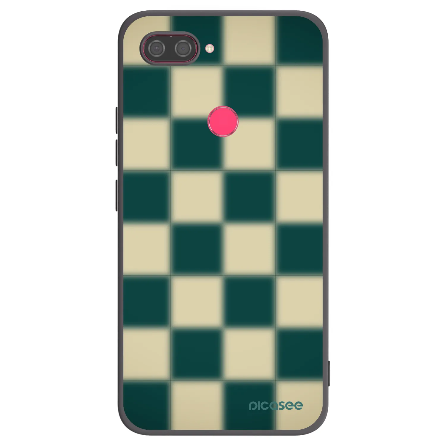 Picasee Xiaomi Mi 8 Lite Hülle - Schwarzes Silikon - Shadow Chess