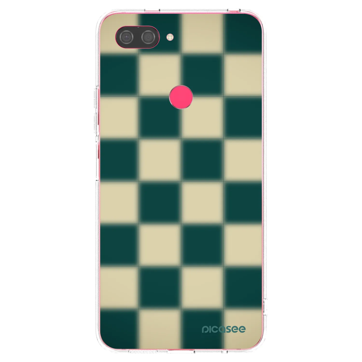 Picasee Xiaomi Mi 8 Lite Hülle - Transparentes Silikon - Shadow Chess