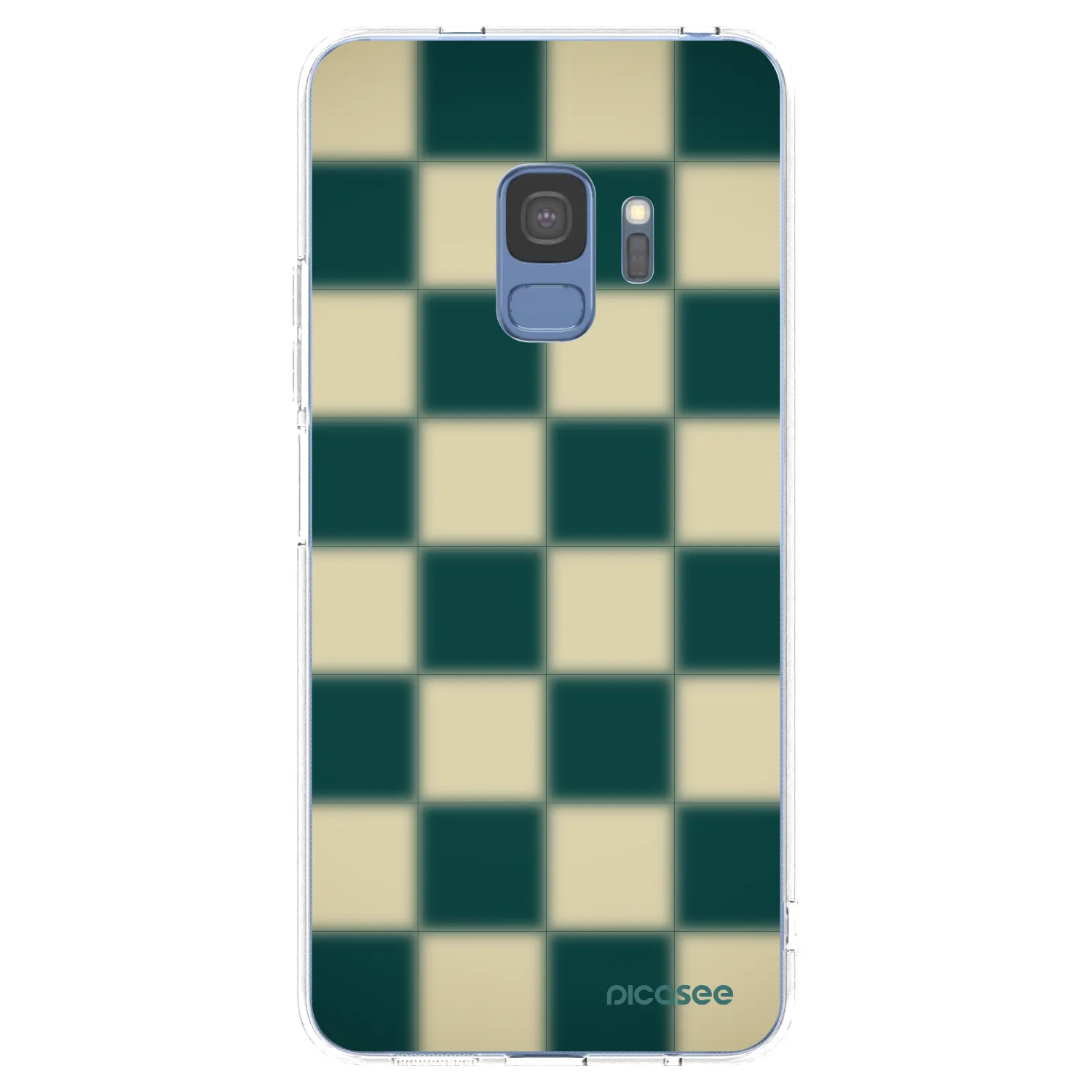 Picasee Samsung Galaxy S9 G960F Hülle - Transparentes Silikon - Shadow Chess