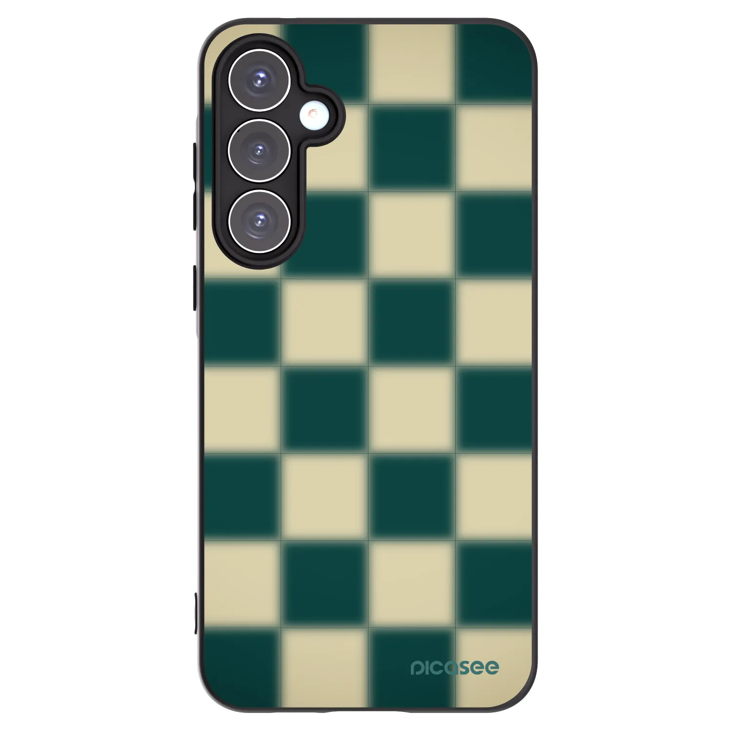 Picasee Samsung Galaxy A55 5G A556B Hülle - Schwarzes Silikon - Shadow Chess