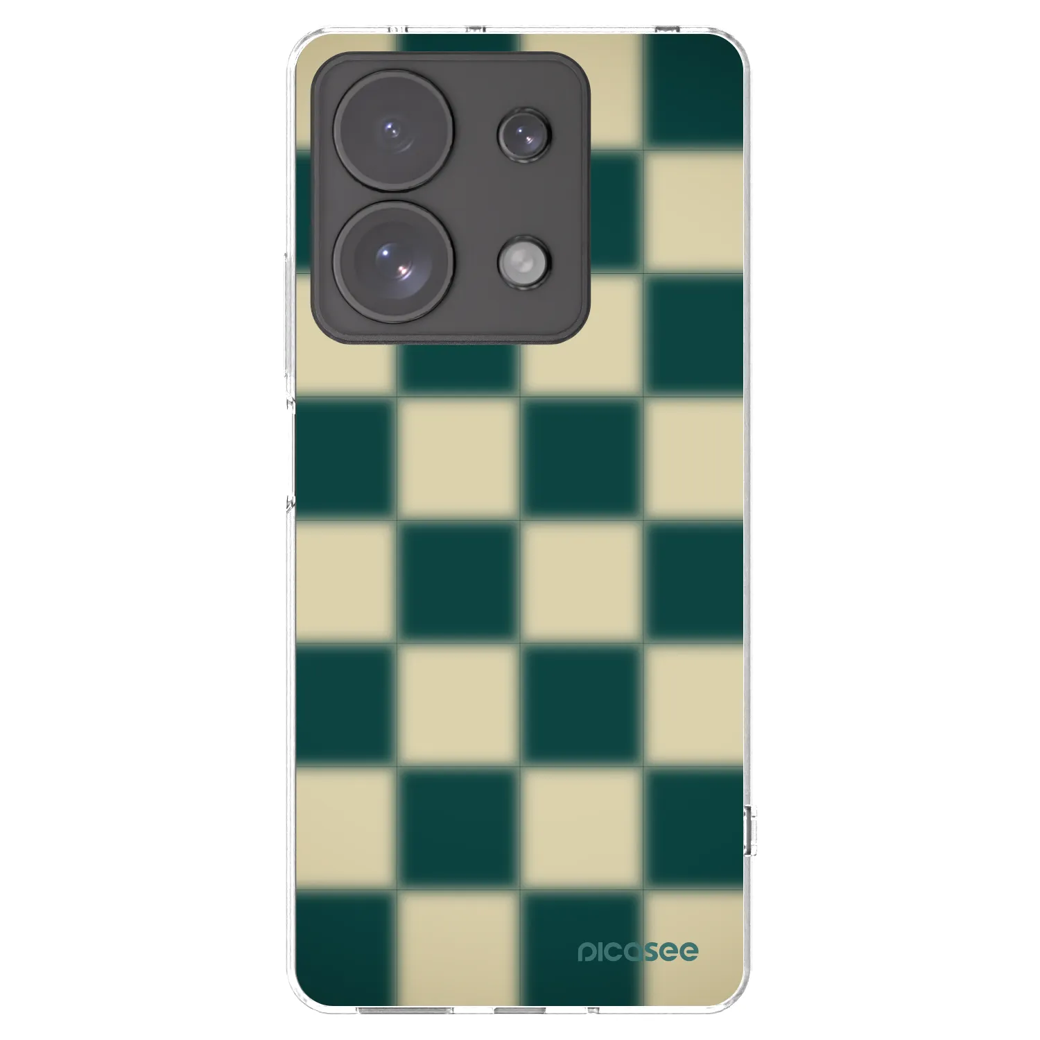 Picasee Xiaomi Redmi Note 13 Pro 4G Hülle - Transparentes Silikon - Shadow Chess