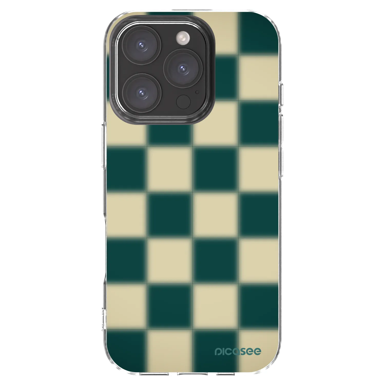 Picasee Apple iPhone 16 Pro Hülle - Transparentes Silikon - Shadow Chess