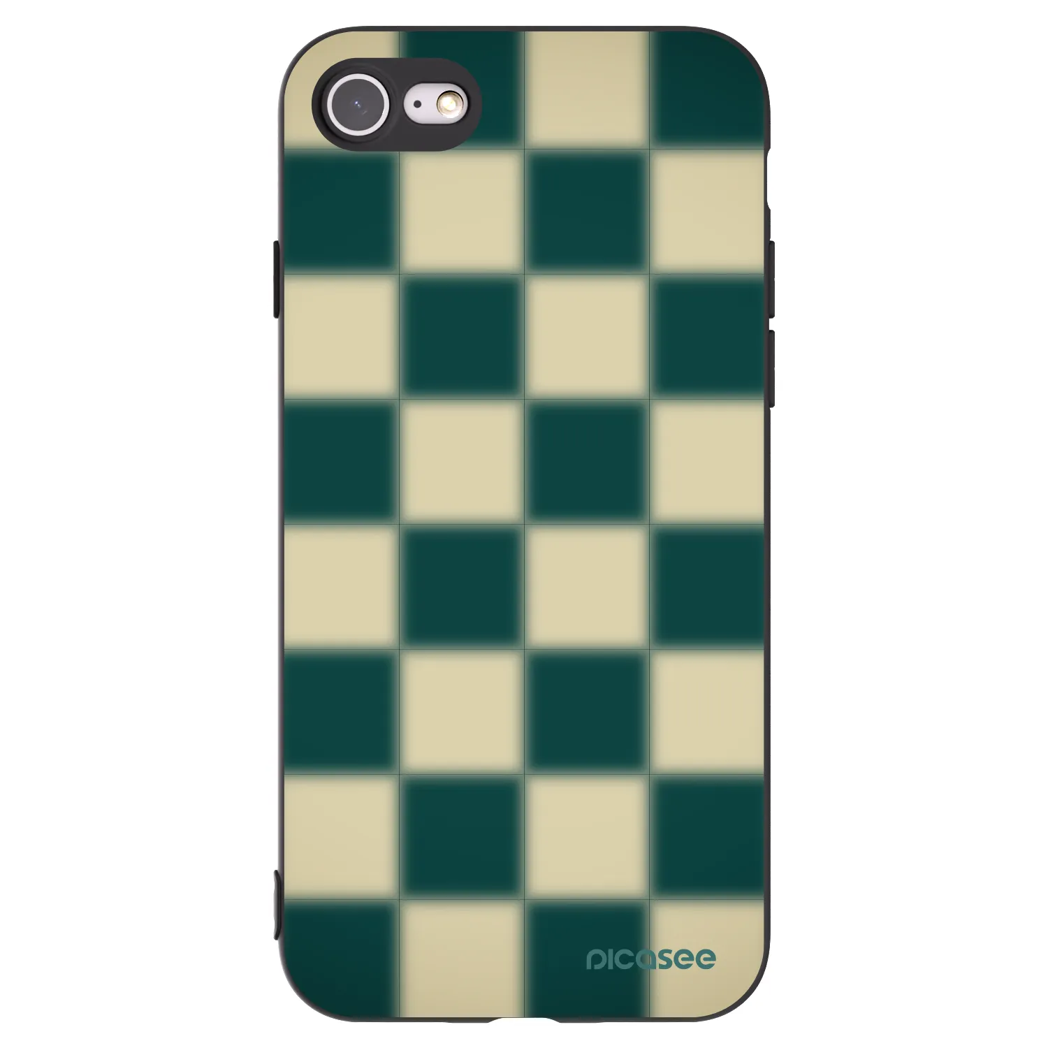 Picasee Apple iPhone 8 Hülle - Schwarzes Silikon - Shadow Chess
