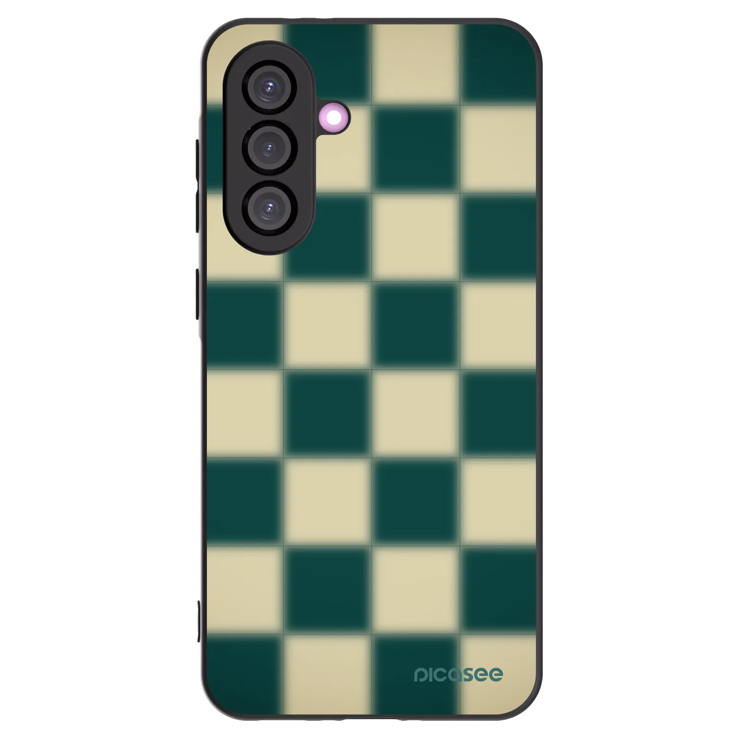 Picasee Samsung Galaxy A36 5G Hülle - Schwarzes Silikon - Shadow Chess