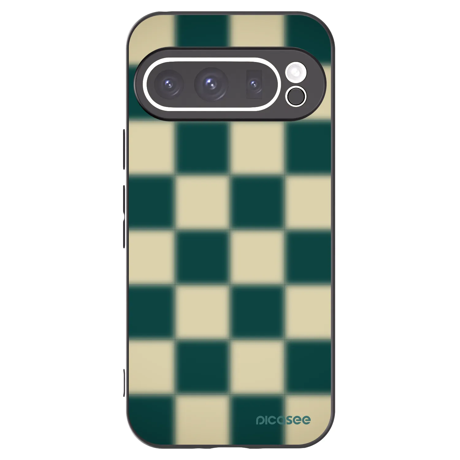 Picasee Google Pixel 9 Pro Hülle - Schwarzes Silikon - Shadow Chess