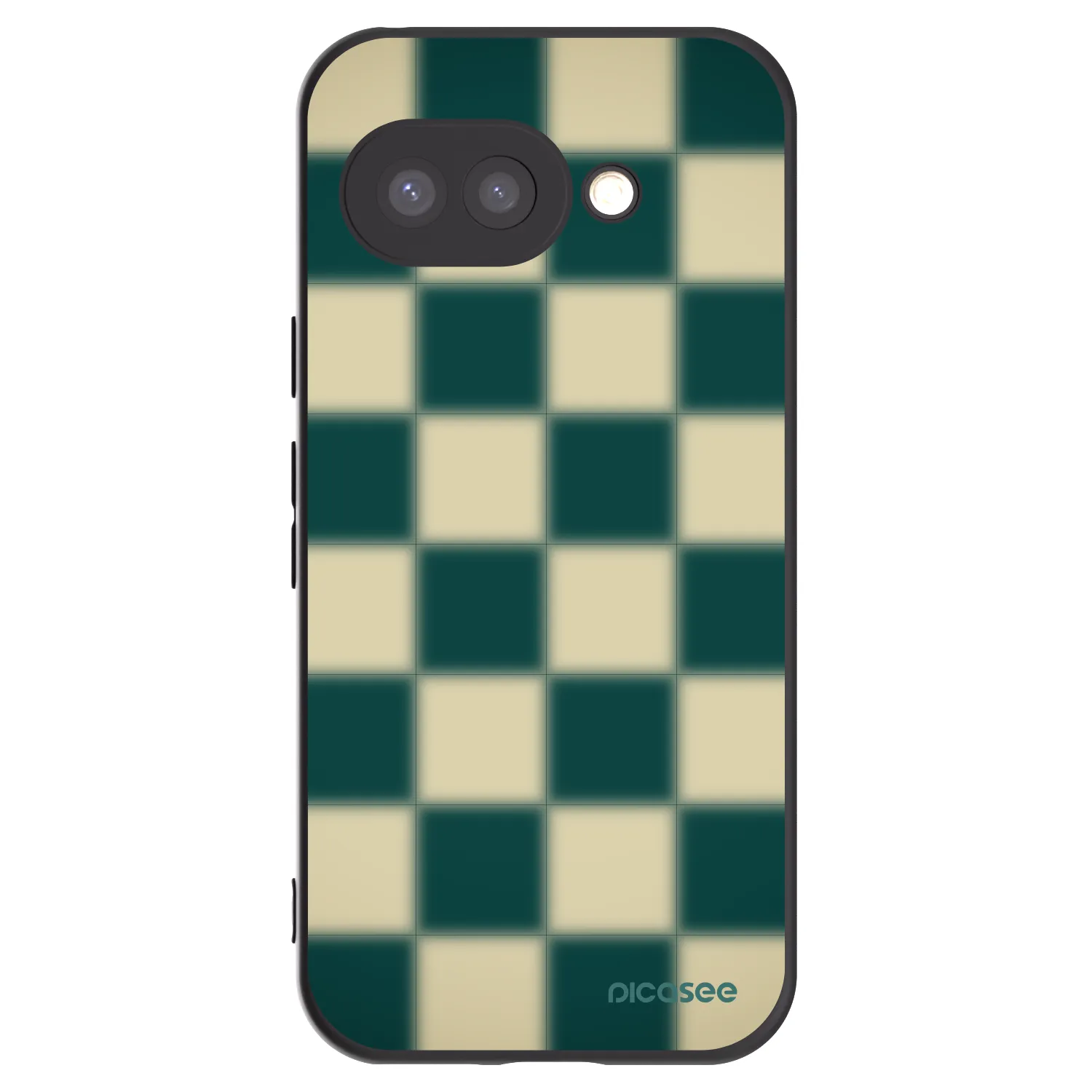 Picasee Google Pixel 9a Hülle - Schwarzes Silikon - Shadow Chess