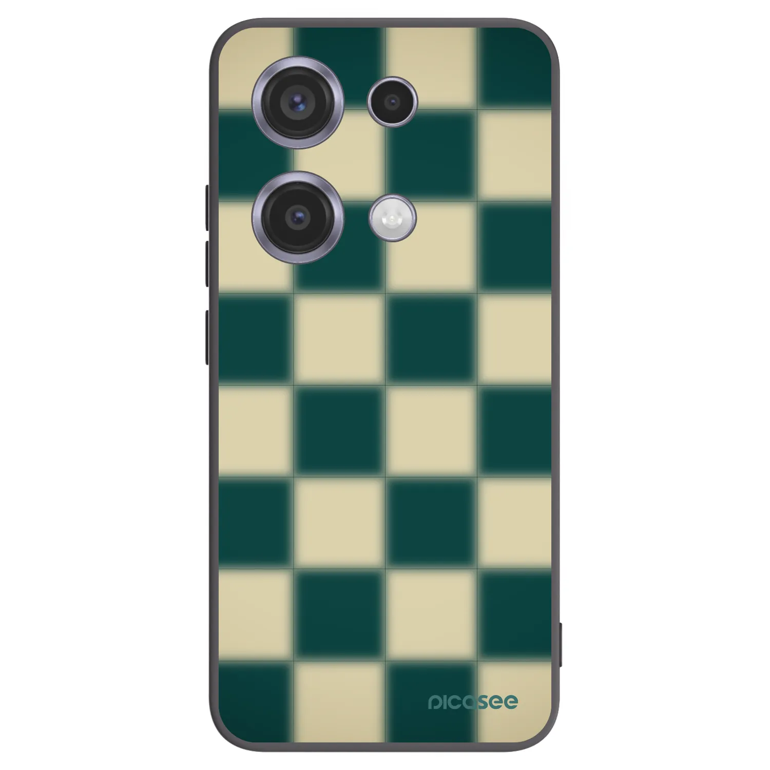 Picasee Xiaomi Redmi Note 14S Hülle - Schwarzes Silikon - Shadow Chess