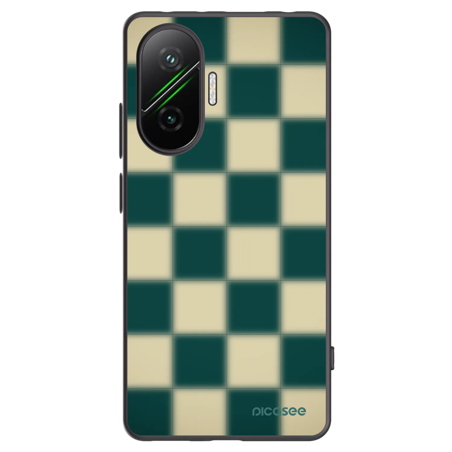 Picasee Xiaomi Poco F7 5G Hülle - Schwarzes Silikon - Shadow Chess