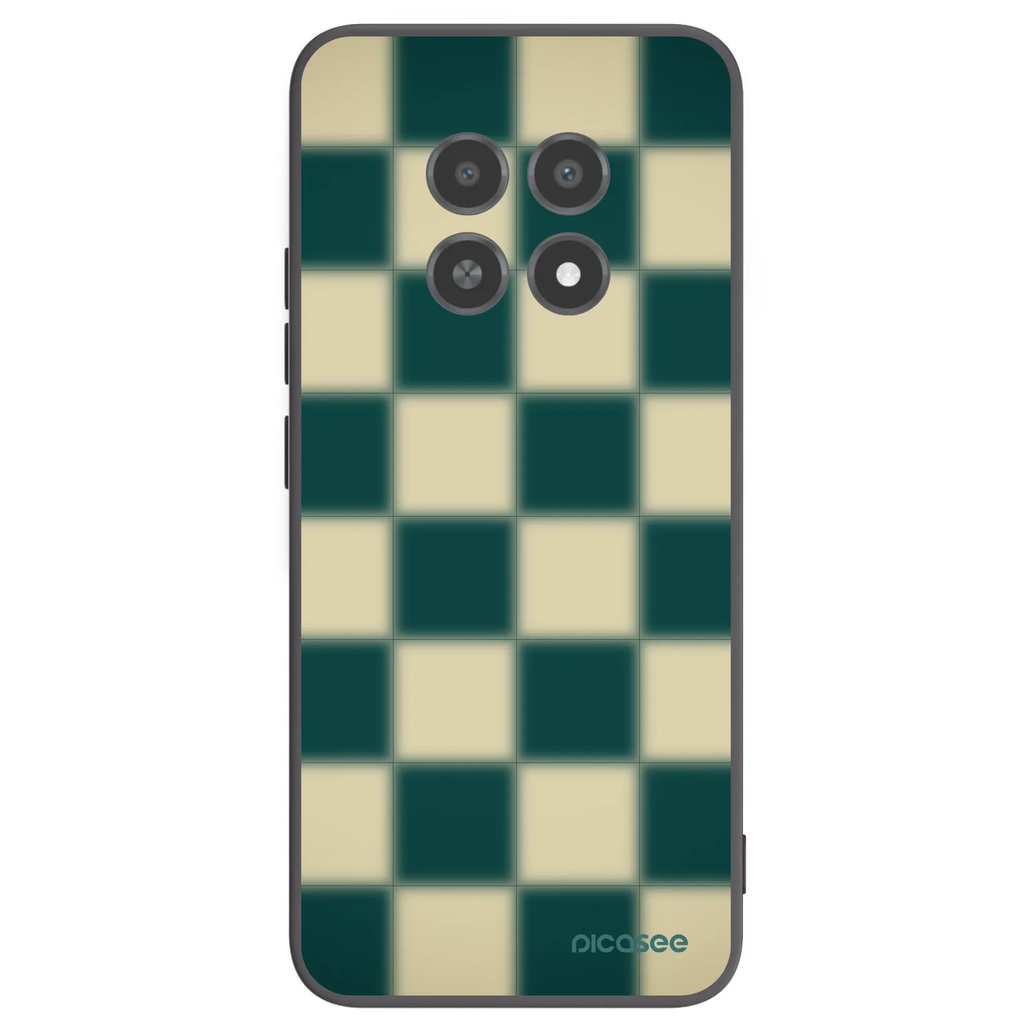Picasee Realme 12X Hülle - Schwarzes Silikon - Shadow Chess