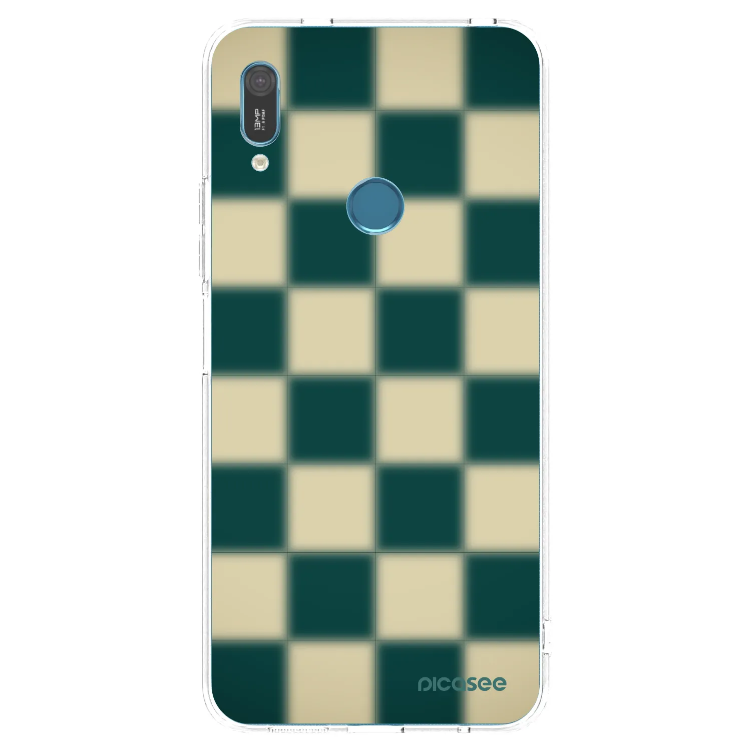 Picasee Huawei Y6 2019 Hülle - Transparentes Silikon - Shadow Chess