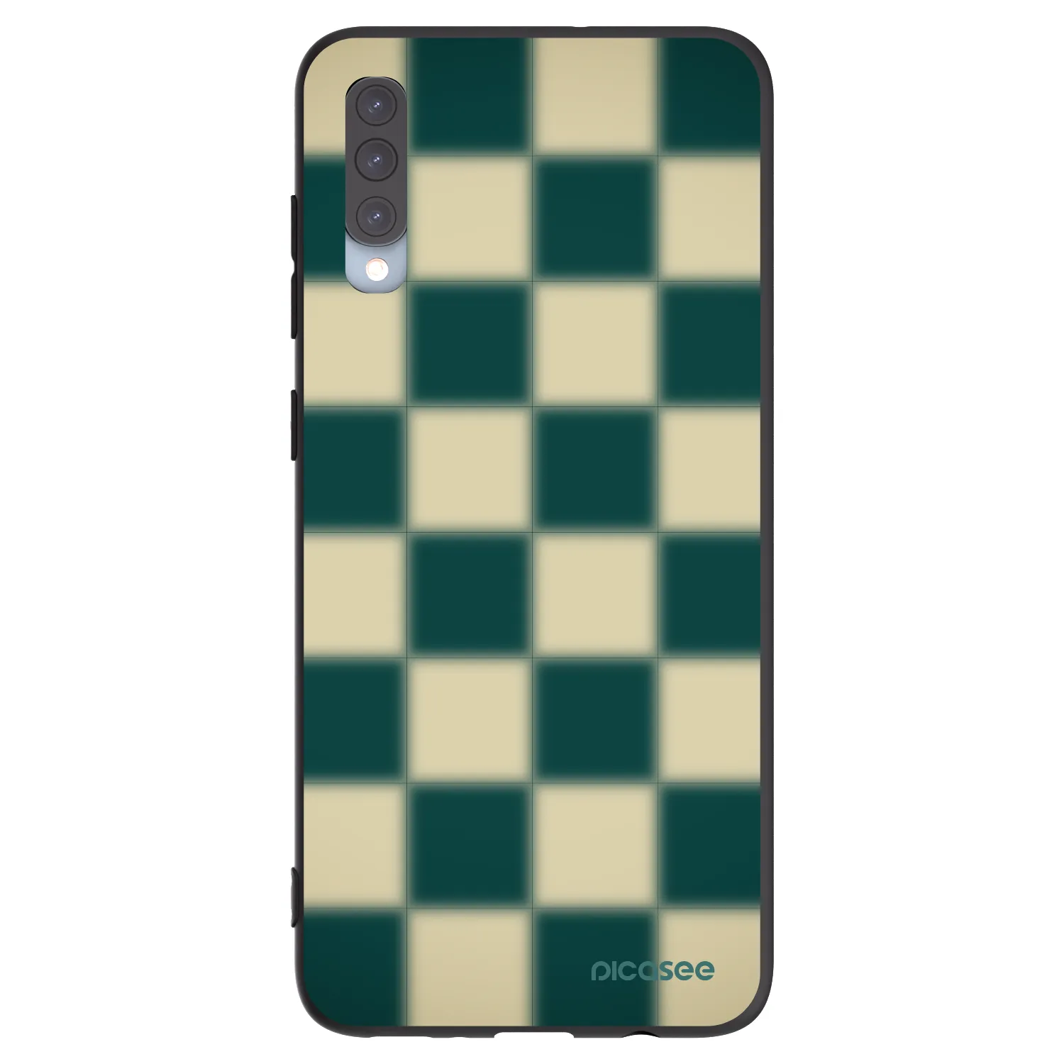 Picasee Samsung Galaxy A70 A705F Hülle - Schwarzes Silikon - Shadow Chess