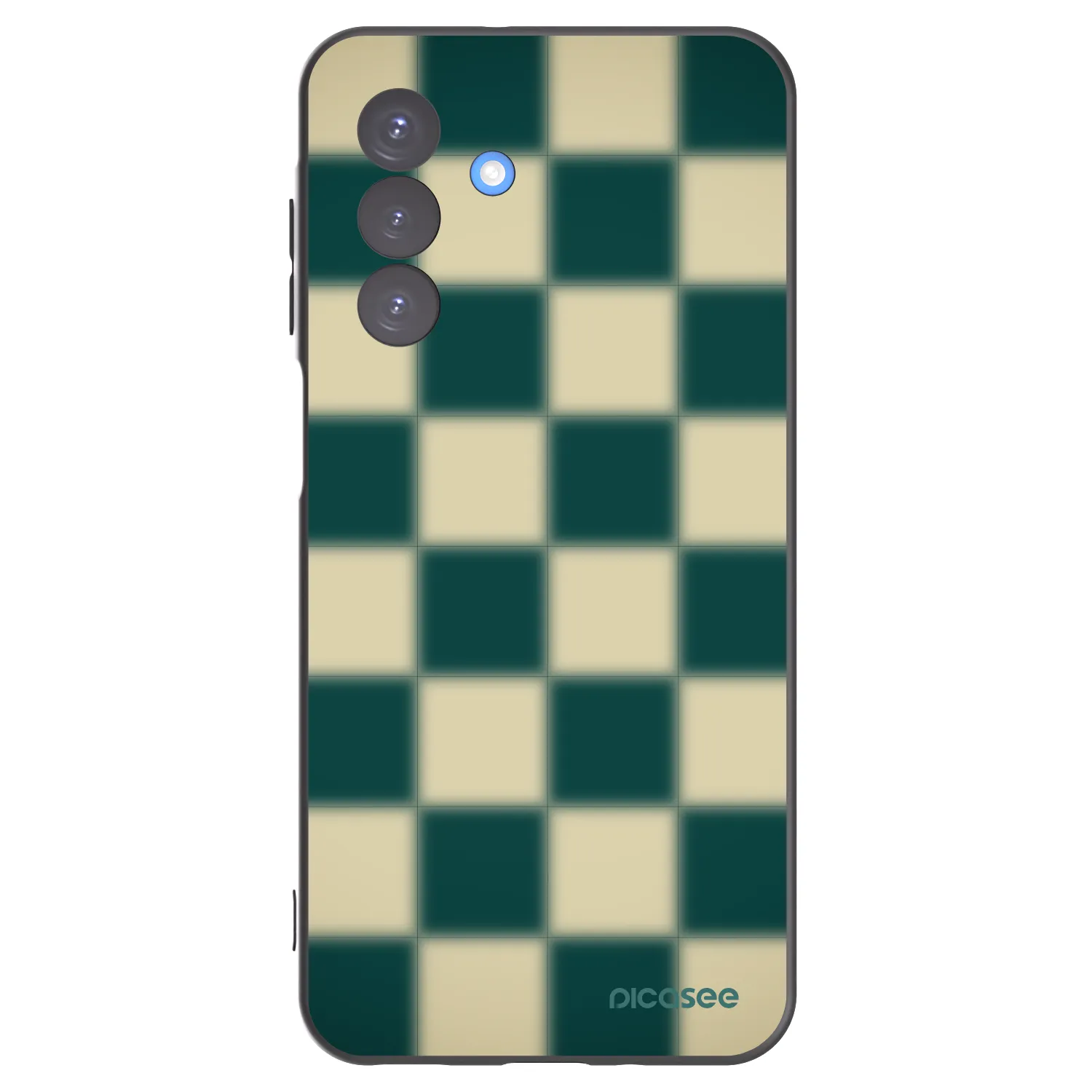 Picasee Samsung Galaxy A17 5G Hülle - Schwarzes Silikon - Shadow Chess