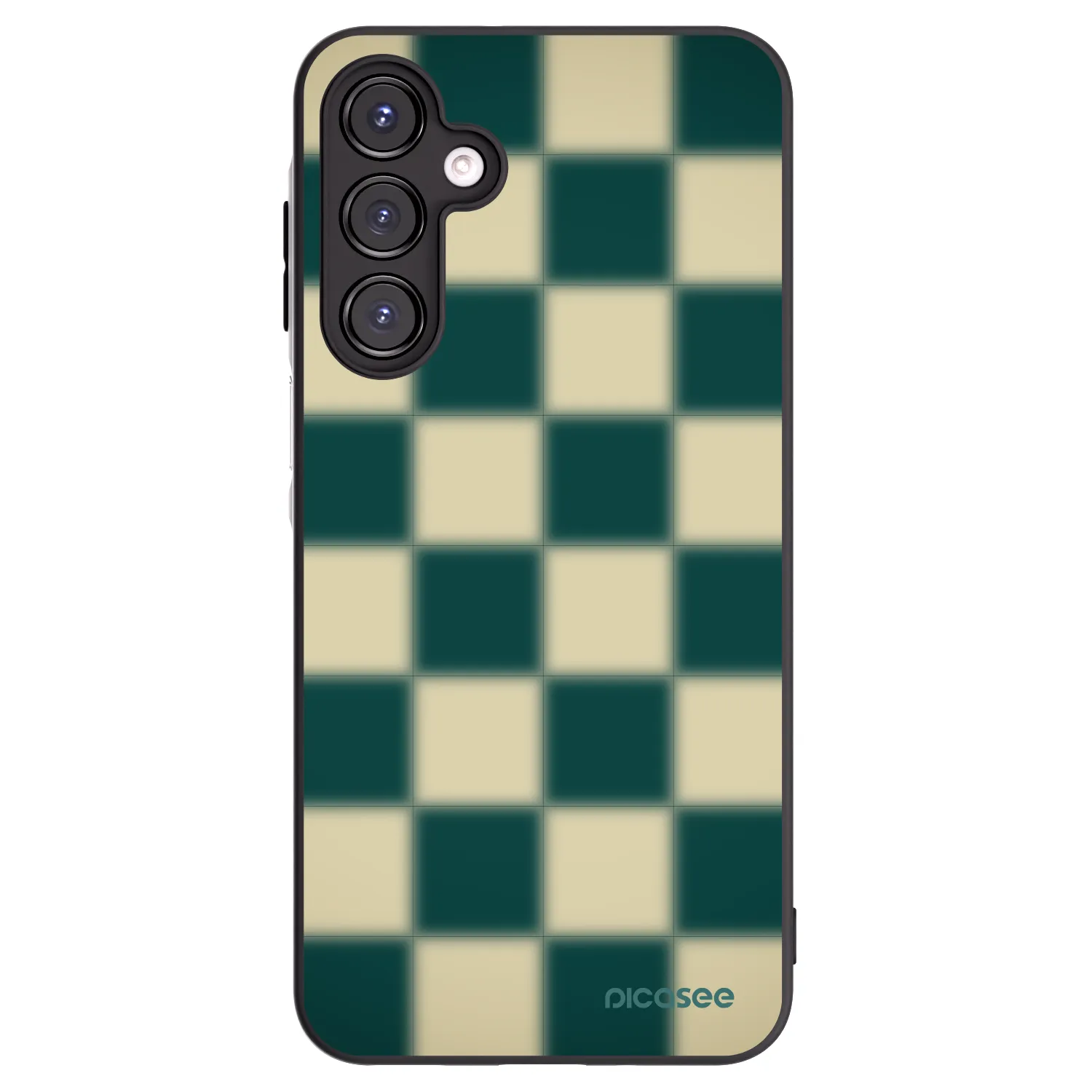 Picasee Samsung Galaxy A16 4G Hülle - Schwarzes Silikon - Shadow Chess