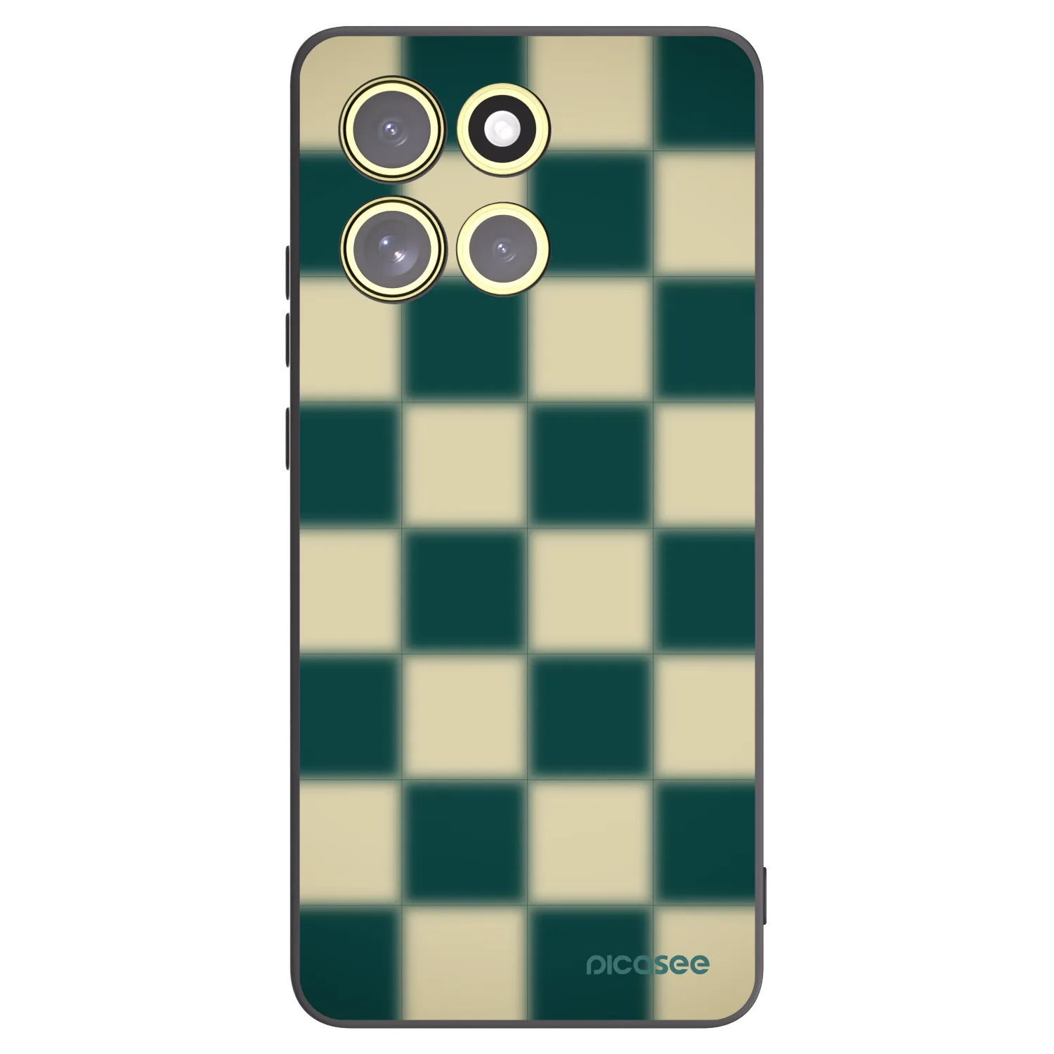 Picasee Motorola Moto G86 Power 5G Hülle - Schwarzes Silikon - Shadow Chess