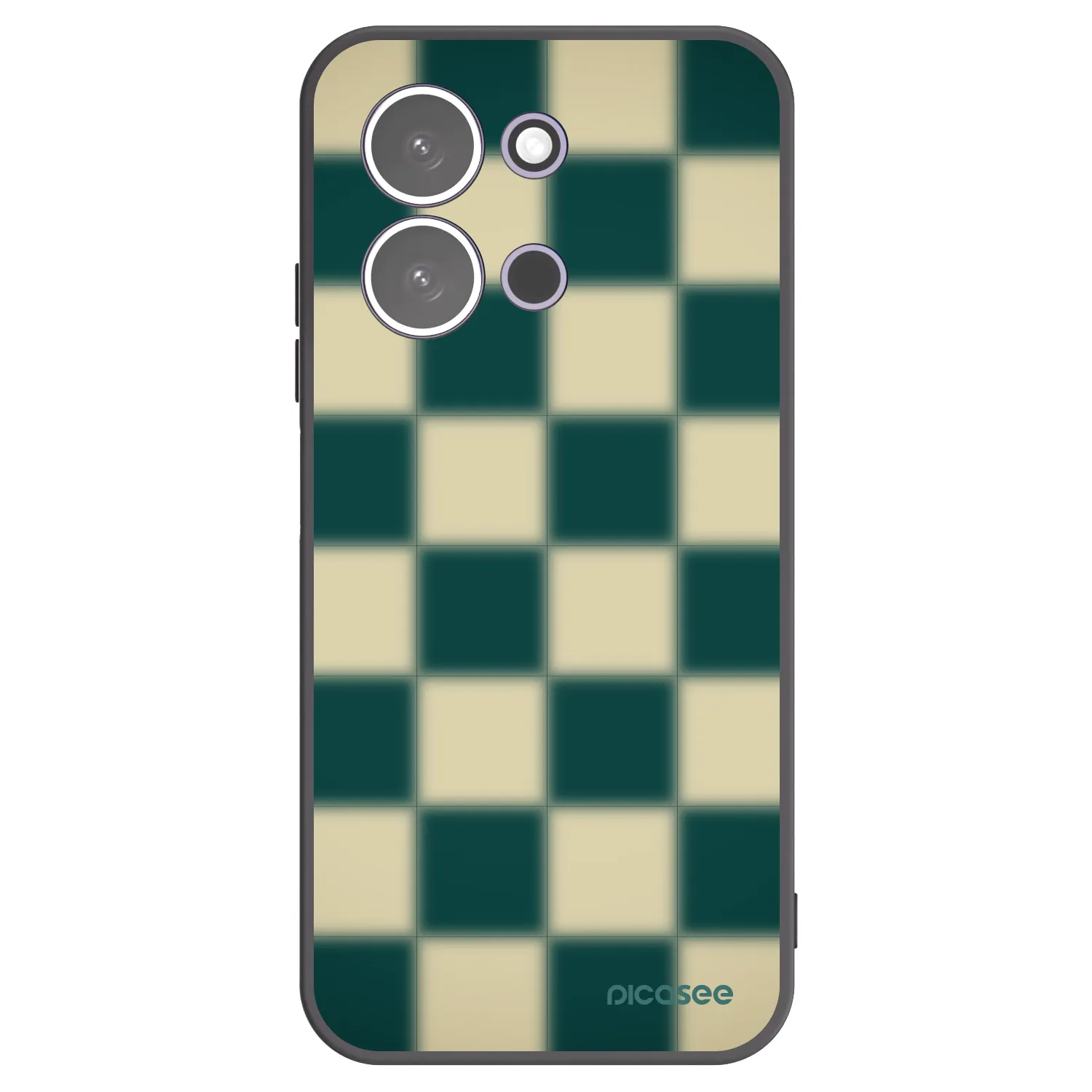 Picasee Xiaomi Redmi 15C 5G Hülle - Schwarzes Silikon - Shadow Chess