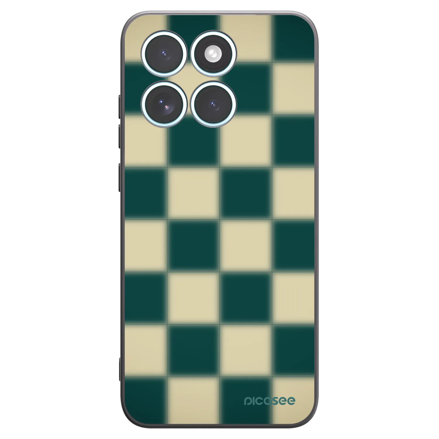 Picasee Motorola Edge 70 Fusion Hülle - Schwarzes Silikon - Shadow Chess