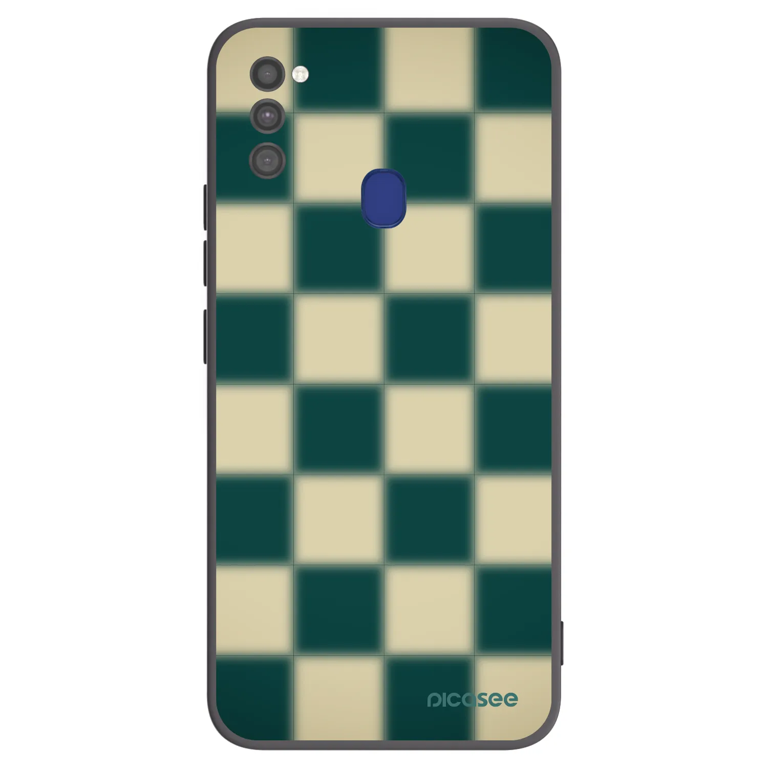 Picasee Samsung Galaxy M21 M215F Hülle - Schwarzes Silikon - Shadow Chess