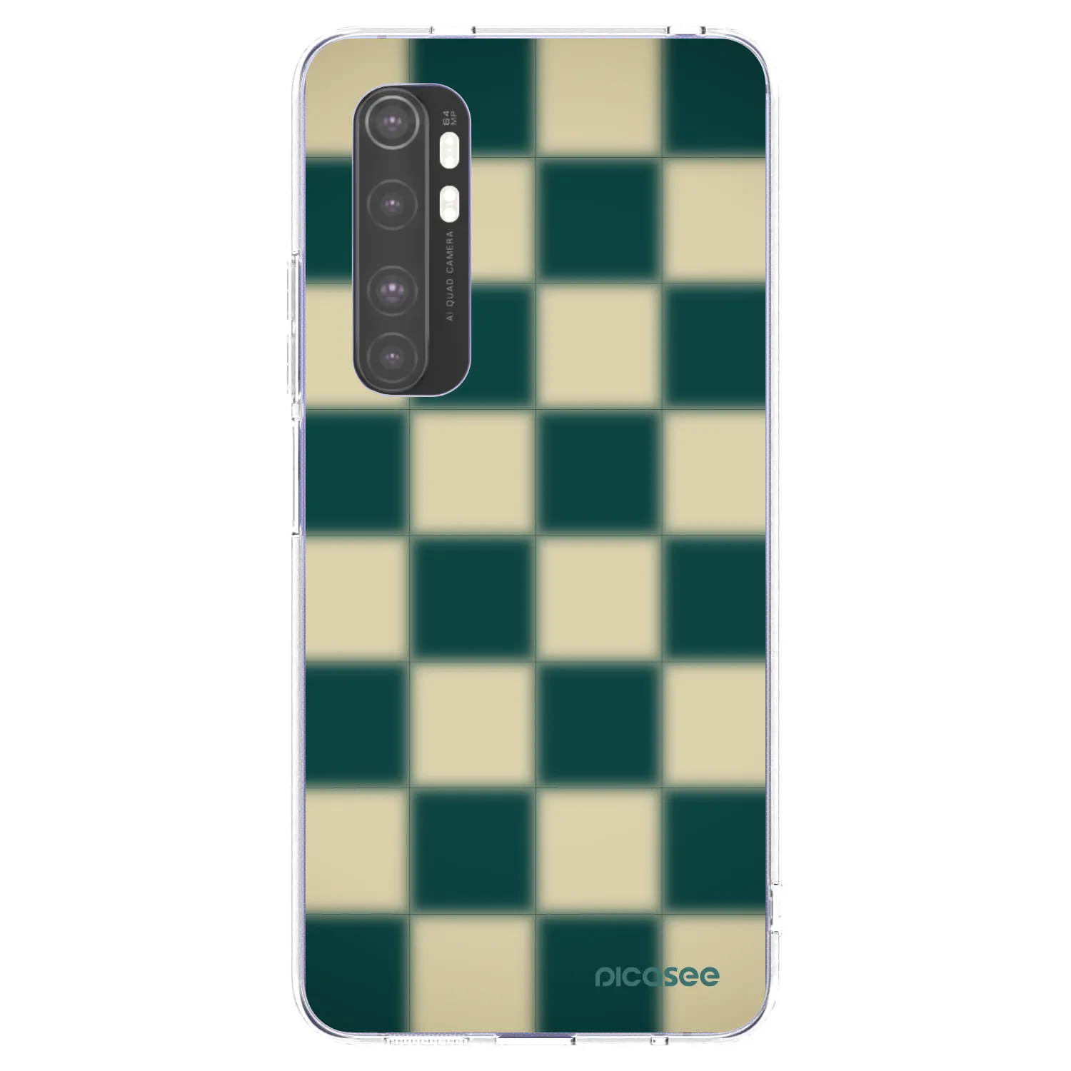 Picasee Xiaomi Mi Note 10 Lite Hülle - Transparentes Silikon - Shadow Chess