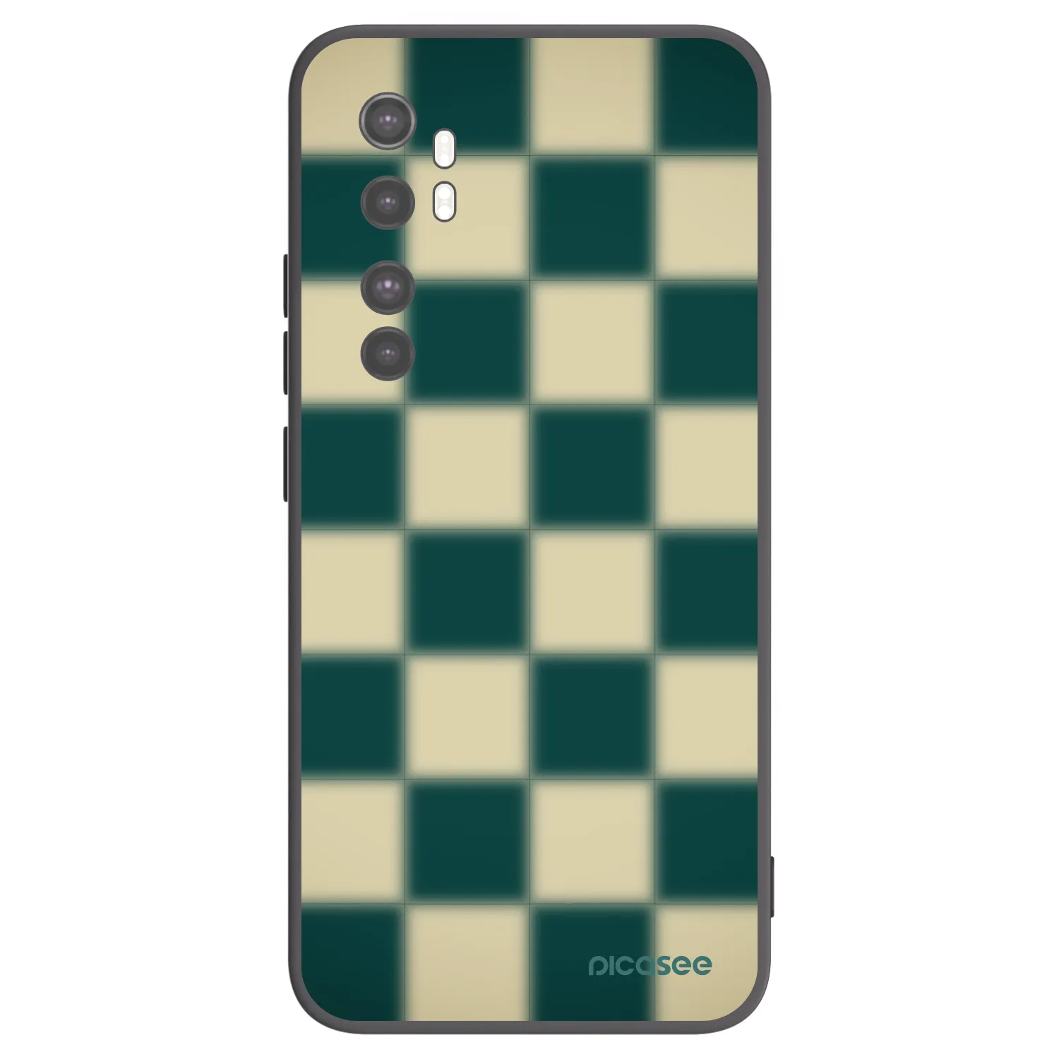 Picasee Xiaomi Mi Note 10 Lite Hülle - Schwarzes Silikon - Shadow Chess