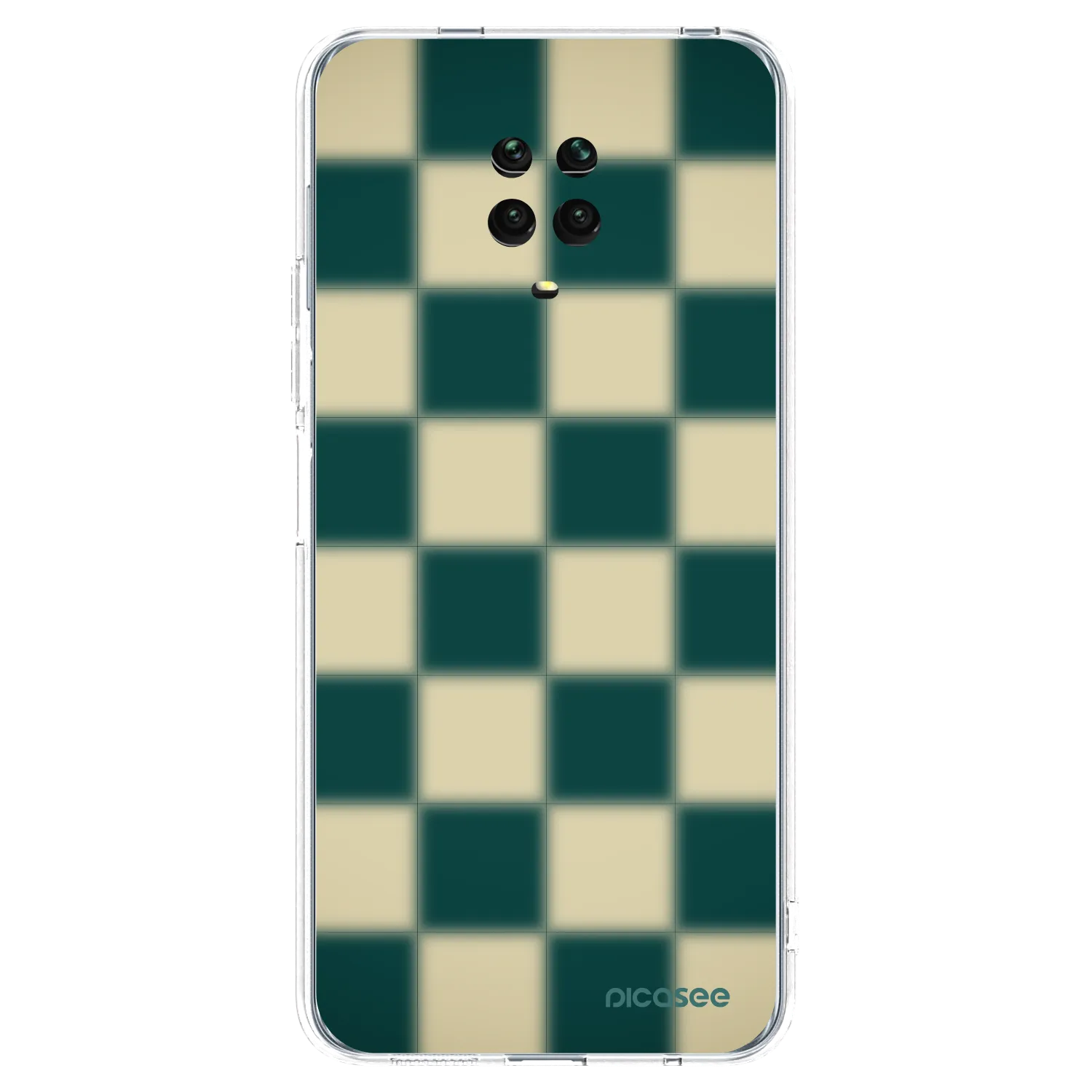 Picasee Xiaomi Redmi Note 9S Hülle - Transparentes Silikon - Shadow Chess