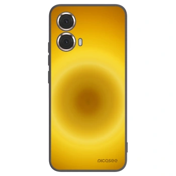 Picasee Motorola Moto G85 Hülle - Schwarzes Silikon - Solar Pulse