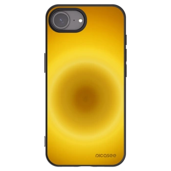 Picasee Apple iPhone 16e Hülle - Schwarzes Silikon - Solar Pulse