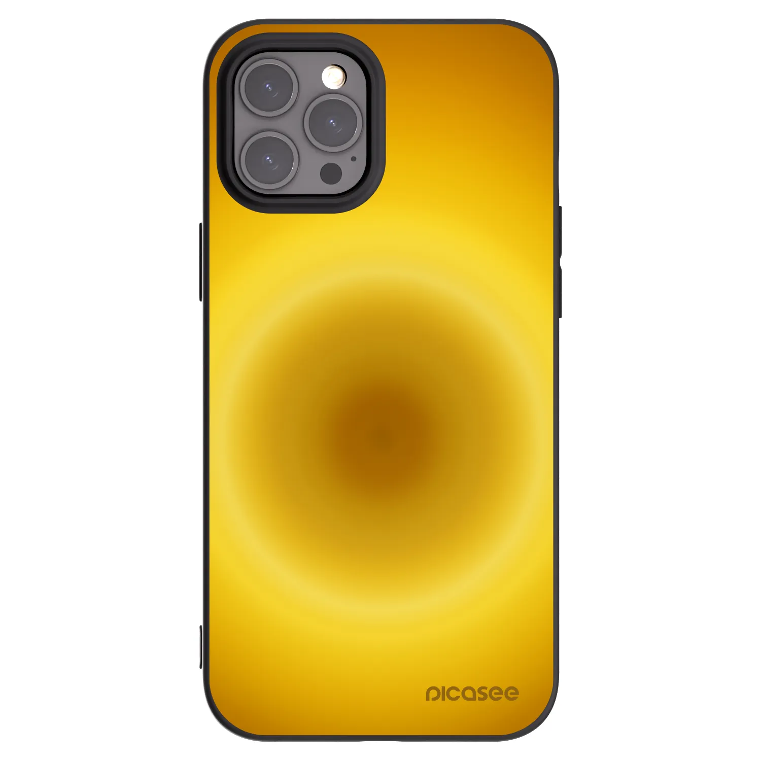 Picasee Apple iPhone 12 Pro Max Hülle - Schwarzes Silikon - Solar Pulse