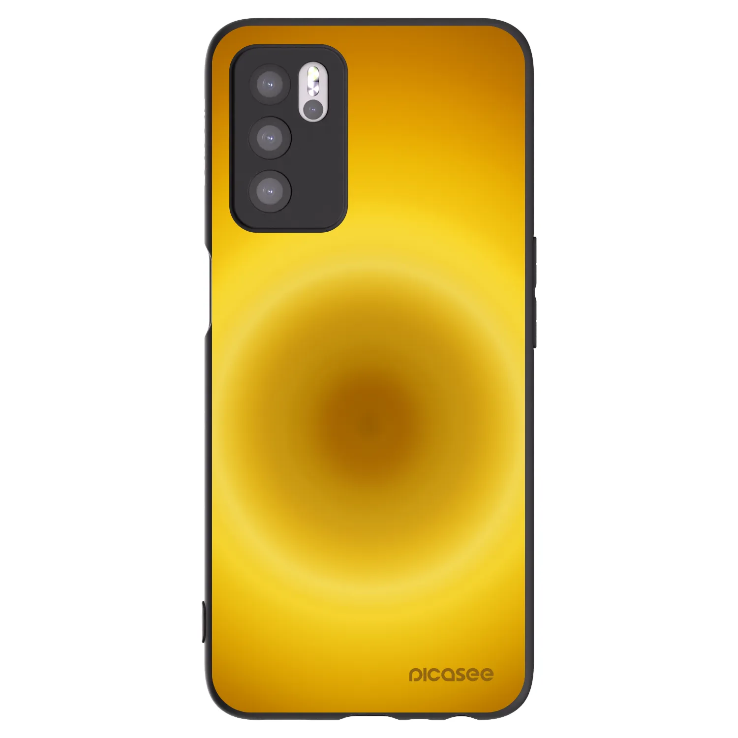 Picasee OPPO A16 Hülle - Schwarzes Silikon - Solar Pulse