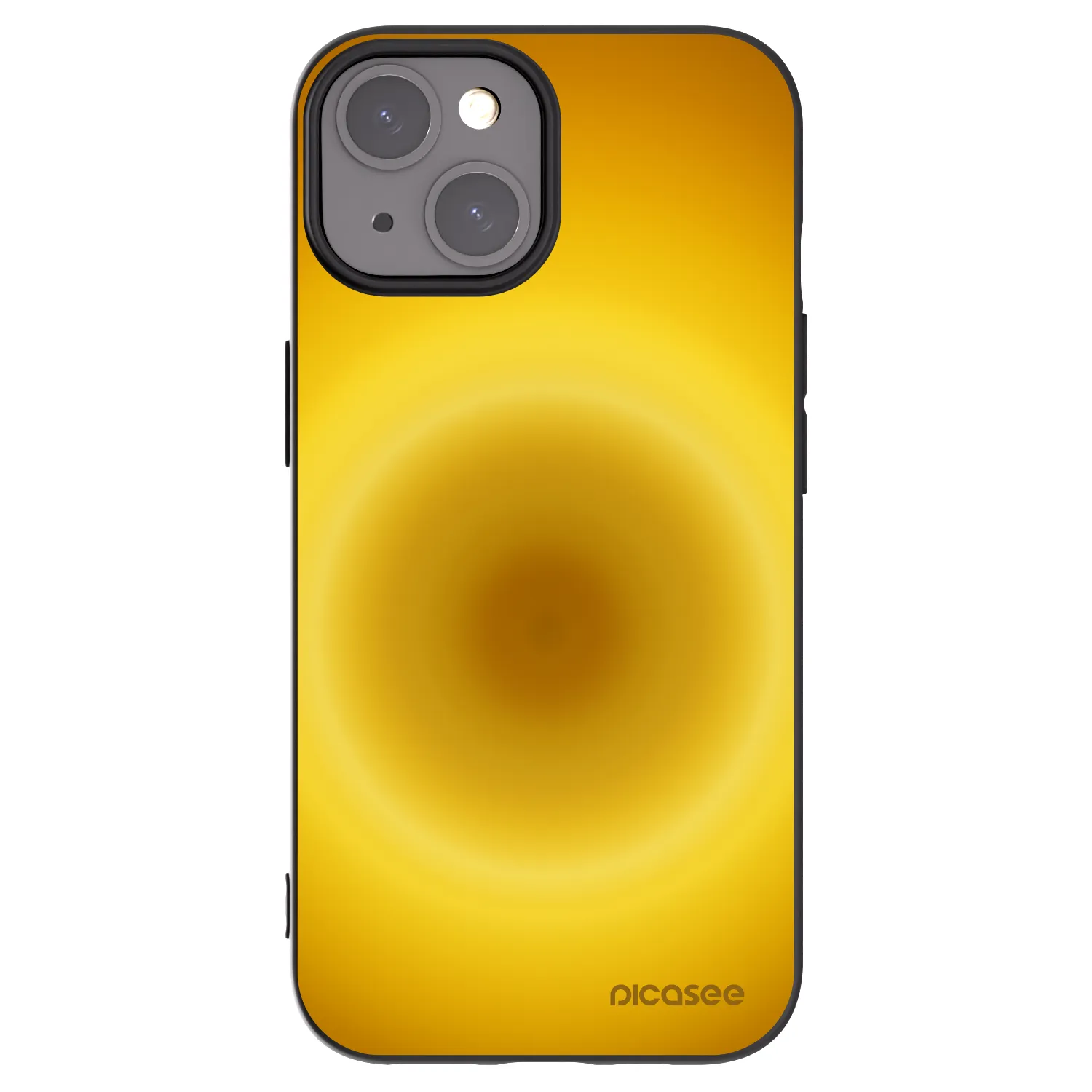 Picasee Apple iPhone 15 Hülle - Schwarzes Silikon - Solar Pulse