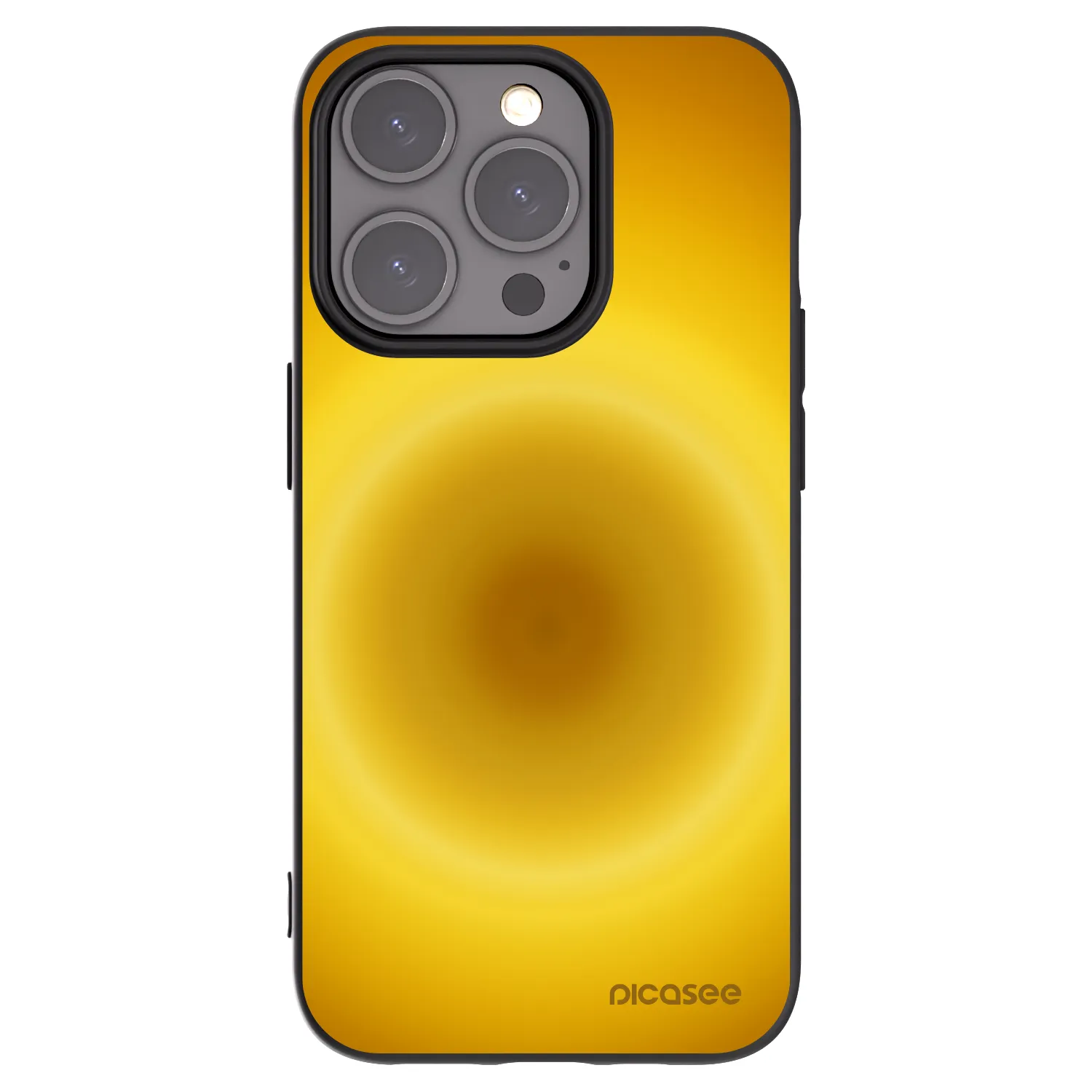 Picasee Apple iPhone 15 Pro Hülle - Schwarzes Silikon - Solar Pulse