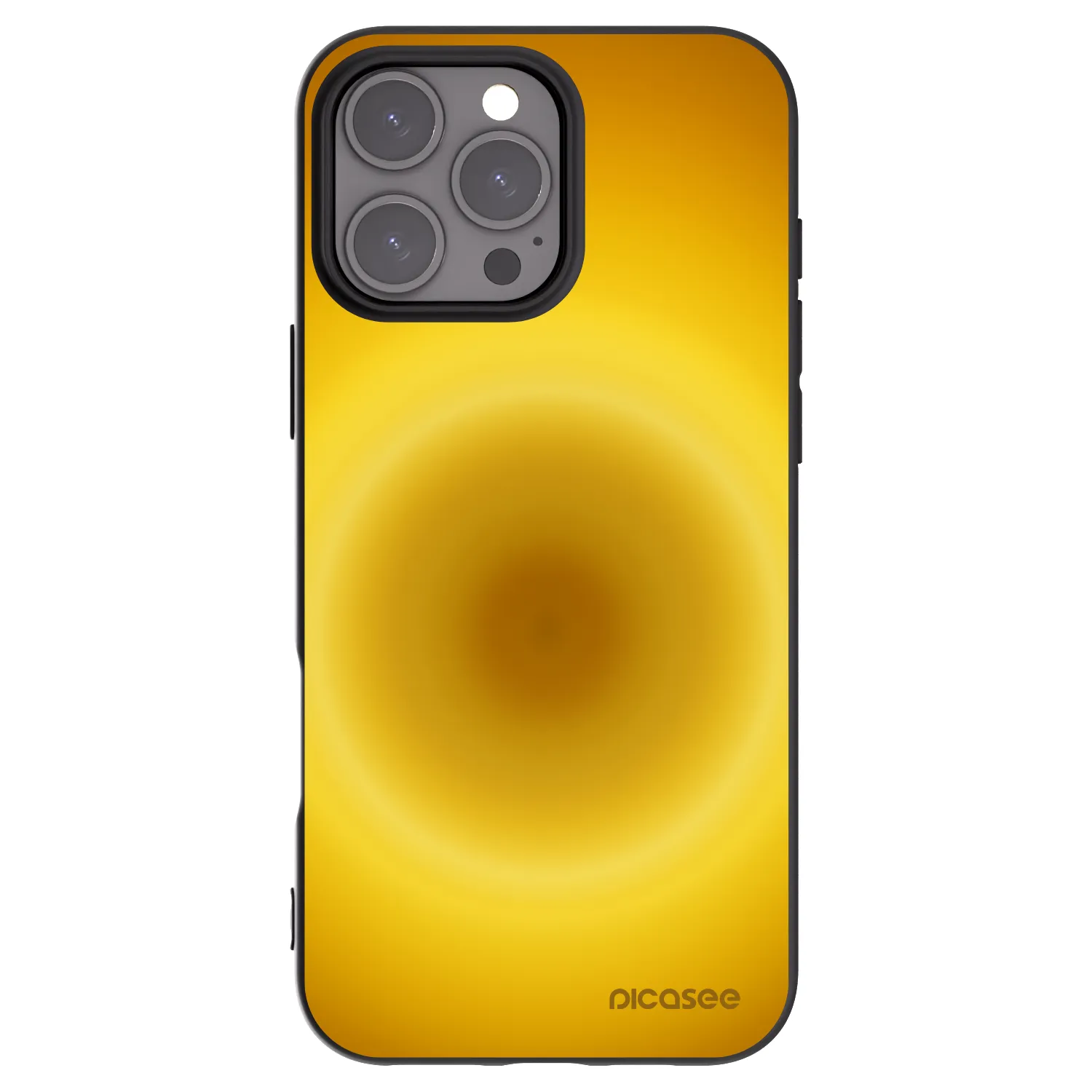 Picasee Apple iPhone 16 Pro Max Hülle - Schwarzes Silikon - Solar Pulse