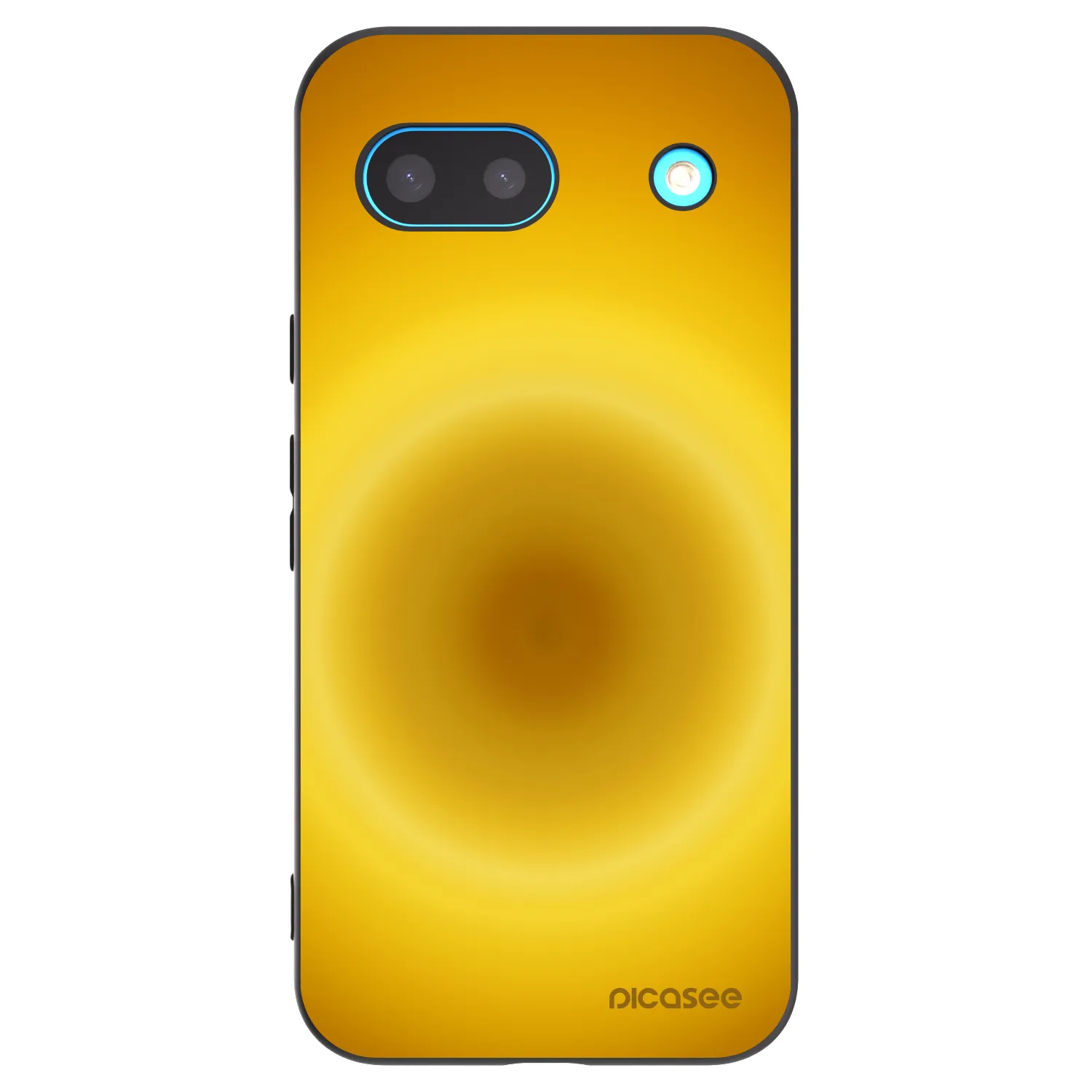 Picasee Google Pixel 8a Hülle - Schwarzes Silikon - Solar Pulse