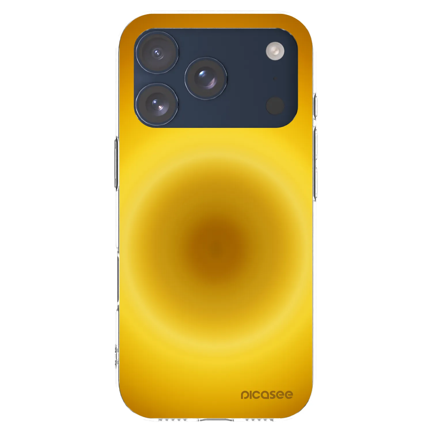 Picasee Apple iPhone 17 Pro Hülle - Transparentes Silikon - Solar Pulse