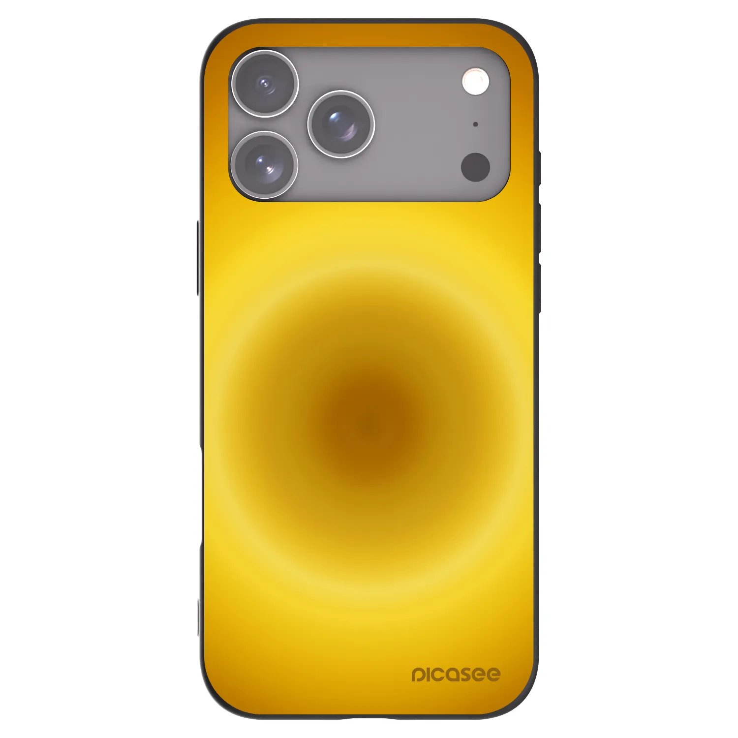 Picasee Apple iPhone 17 Pro Max Hülle - Schwarzes Silikon - Solar Pulse