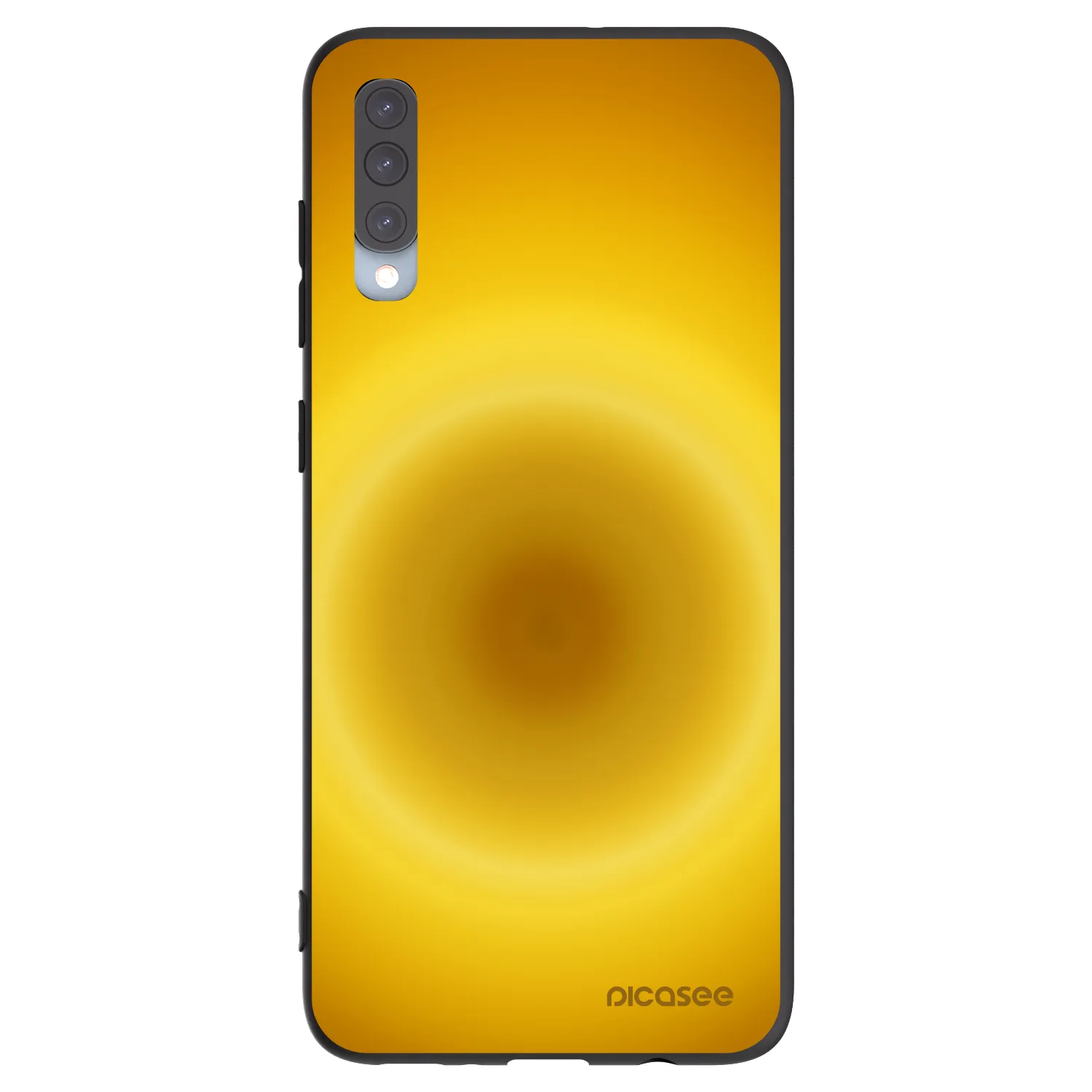 Picasee Samsung Galaxy A70 A705F Hülle - Schwarzes Silikon - Solar Pulse