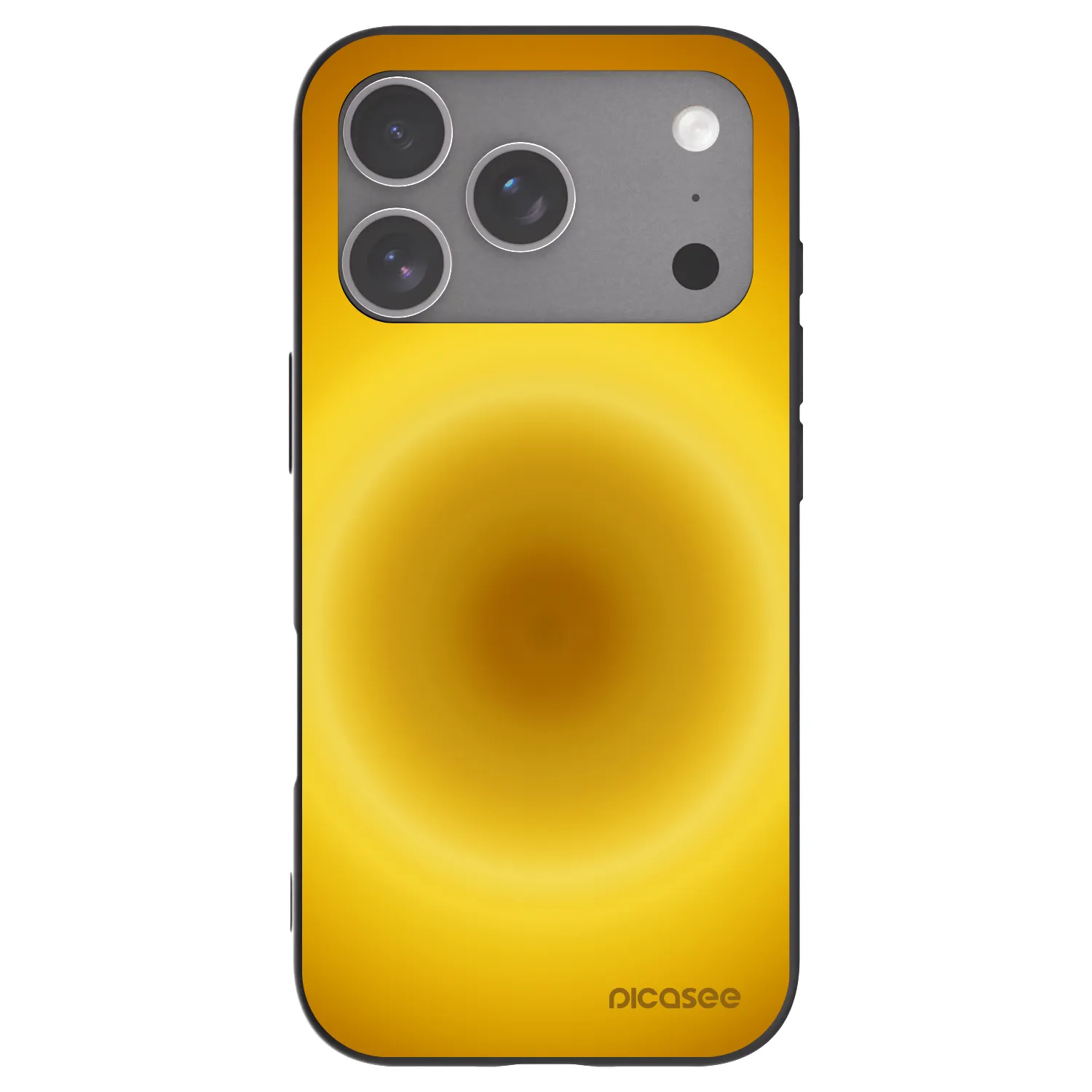 Picasee Apple iPhone 18 Pro Hülle - Schwarzes Silikon - Solar Pulse