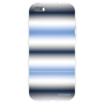 Picasee Apple iPhone 5/5S/SE Hülle - Transparentes Silikon - Static Lines