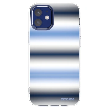 Picasee Apple iPhone 12 mini Hülle - Transparentes Silikon - Static Lines