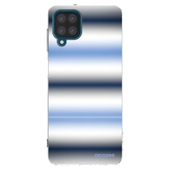 Picasee Samsung Galaxy A12 A125F Hülle - Transparentes Silikon - Static Lines
