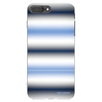 Picasee Apple iPhone 7 Plus Hülle - Transparentes Silikon - Static Lines