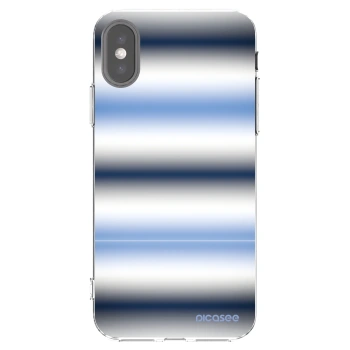 Picasee Apple iPhone X/XS Hülle - Transparentes Silikon - Static Lines
