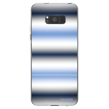 Picasee Samsung Galaxy S8 G950F Hülle - Transparentes Silikon - Static Lines