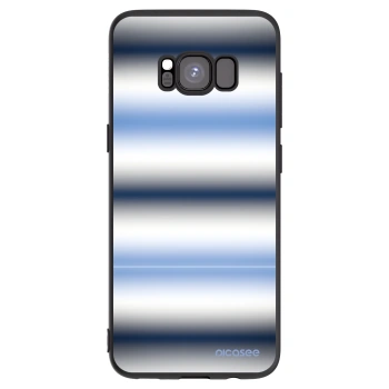 Picasee Samsung Galaxy S8 G950F Hülle - Schwarzes Silikon - Static Lines